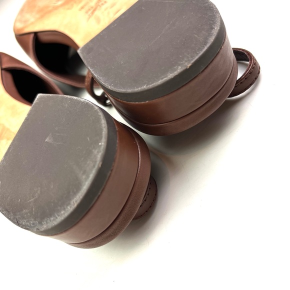 Vince Brown Leather Sling-Back Pointed Toe Ines Flats size 8 - Picture 6 of 7